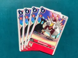 Akatorimon BT15-010 Playset Exceed Apocalypse Digimon Card x4 - Image 1