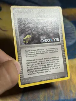 Strength Charm 92/107 Reverse Holo Stamped Trainer Ex Deoxys Pokemon Card LP - Image 4