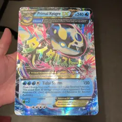 Primal Kyogre EX - Pokemon XY Primal Clash - Rare Holo - 55/160 - JUMBO CARD - Image 1