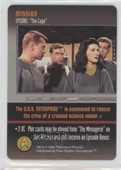 1996 Star Trek - The Card Game Mission Episode: The Cage - Image 1