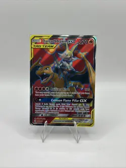Pokemon GX Full Art Charizard and Braixen Tag Team Card 212/236 - Image 2