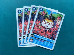 Tsunomon BT15-002 Playset Exceed Apocalypse Digimon Card x4 - Image 1