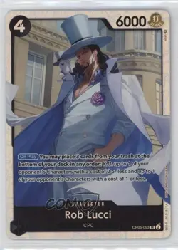 2023 One Piece Card Game: Awakening of the New Era OP05 SR Rob Lucci #OP05-093 - Image 1