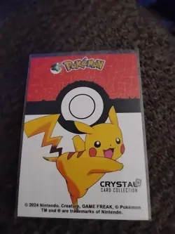 2025 POKEMON STAINED GLASS Crystal Card #027 SANDSHREW Kanto Peru Foil - Image 2