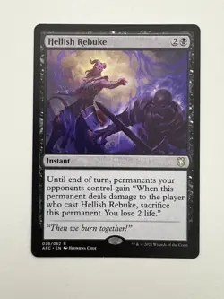 Hellish Rebuke MTG Magic the Gathering Card NM Near Mint AFC - Image 1