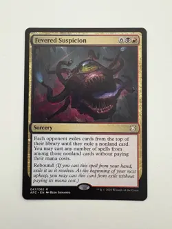 Fevered Suspicion MTG Magic the Gathering Card NM Near Mint AFC - Image 1