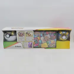 Pokemon Trading Card Game Eevee 3-Pack Set With Treasure Chest & 3 Pokeball Tins - Image 1