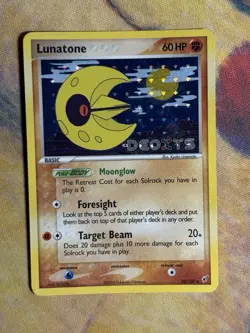 Lunatone 36/107 Stamped Set Ex Deoxys Reverse Holo Foil Pokemon Card HP - Image 2