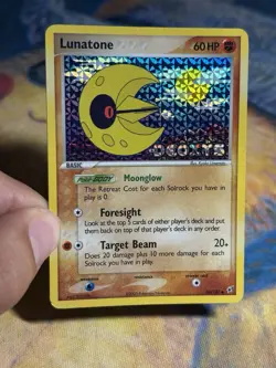 Lunatone 36/107 Stamped Set Ex Deoxys Reverse Holo Foil Pokemon Card HP - Image 3