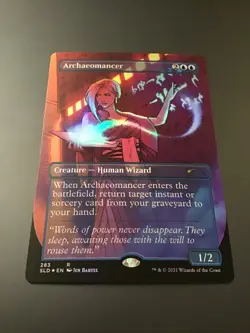 MTG Secret Lair #283 Archaeomancer borderless foil NM - Image 1
