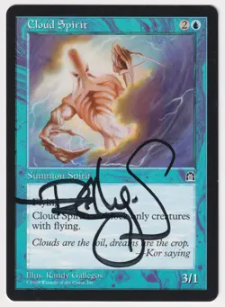 Signed Cloud Spirit Proof LP Stronghold Artist Randy Gallegos 1998 MTG Magic AP! - Image 1