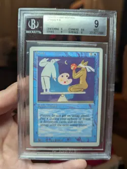 MTG Stasis Revised Edition Graded Mint BGS 9Q+ Vintage Magic - Image 1