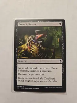 Bone Splinters - Battle for Zendikar - LP - MTG Magic - Common - Sorcery - Image 1