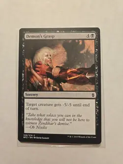 Demon's Grasp - Battle for Zendikar - LP - MTG Magic - Common - Sorcery - Image 1
