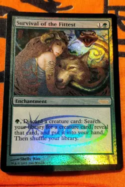 FOIL Survival of the Fittest - Judge Promos (JDG) (NM+) MTG Magic the Gathering - Image 1