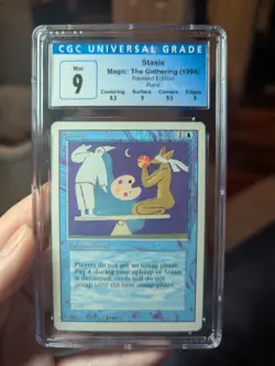Stasis MTG Magic the Gathering 1994 Revised Edition CGC 9 Mint Blue Label Slab - Image 1