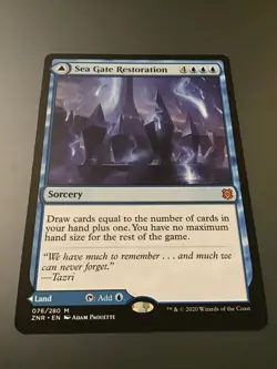 MTG Zendikar Rising #076 Sea Gate, Reborn / Restoration - Image 2