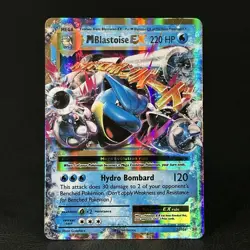 Pokemon TCG Card Mega Blastoise EX - XY Evolutions 22/108 Ultra Holo Rare N-3 - Image 2