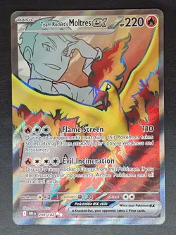 Team Rocket's Moltres ex 208/182 - Pokemon Destined Rivals Ultra Rare - Image 1