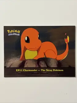 2000 Topps Pokemon TV #EP11 Charmander - The Stray Pokemon Silver Foil - Image 1
