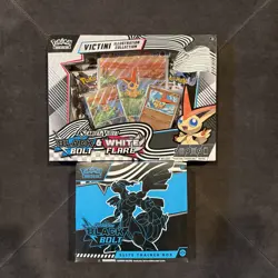 Pokemon TCG Black Bolt Elite Trainer Box ETB + Victini Collection - Image 1