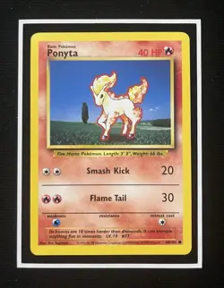 1999 Pokemon Base Set • Ponyta 60 /102 MP - Image 1