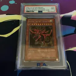 PSA 9 Mint 2003 Slifer The Sky Dragon GBI-001 Secret Rare Promo YuGiOh English - Image 1