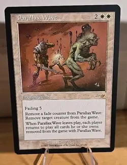 Near Mint /NM!!! NEMESIS Complete Set!! PARALLAX WAVE / TIDE Mtg 143/143 Cards - Image 2