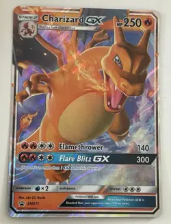 Pokemon TCG Charizard GX Holo Promo Card Sun & Moon SM211 NM/M Condition - Image 1
