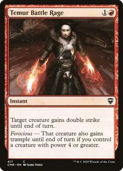 Temur Battle Rage - Light Play MTG Commander Legends - Image 1