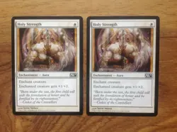 MTG 2 x Holy Strength 16/249. Free Postage - Image 3