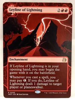 MTG Leyline Of Lightning #0045 Wilds of Eldraine: Enchanting Tales Rare NM - Image 1