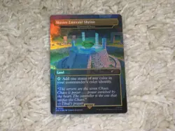 Magic the Gathering Secret Lair Sonic MTG Foil Master Emerald Shrine Command Tow - Image 1