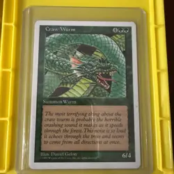 Magic The Gathering MTG Fifth Edition Craw Wurm - Image 1
