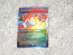 Magic Gathering Secret Lair Sonic MTG Foil Knuckle's Gloves The Reaver Cleaver - Image 1