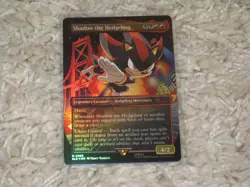 Magic The Gathering Secret Lair Sonic Friends & Foe Foil Shadow the Hedgehog MTG - Image 1