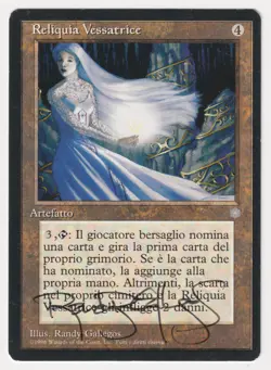Signed Italian Vexing Arcanix Proof MP Ice Age Artist Randy Gallegos 1996 MTG AP - Image 1