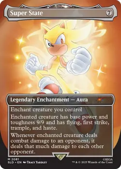 1x - Super State - (borderless) - #2081 - Secret Lair Super Sonic - NM MTG - Image 1