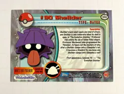 Shellder #90 2000 Topps Pokemon TV Animation Edition original tcg - Image 2