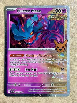 Pokemon Trick-or-Trade 2024 Cosmo Holo Temporal Forces 078/162 Flutter Mane - Image 1