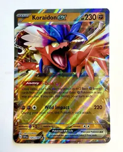 Koraidon ex 125/198 Scarlet & Violet Base Set Double Rare Pokemon - Image 1