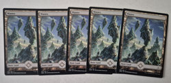 Magic The Gathering - MTG - Wastes - Oath of the Gatewatch - Full Art x 5 - NM - Image 1