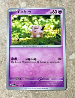 Pokemon TCG Card - Clefairy - 081/197 - Obsidian Flames - NM - Image 1
