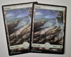 Magic The Gathering - MTG - Plains - Battle for Zendikar - Full Art x 2 - NM - Image 1