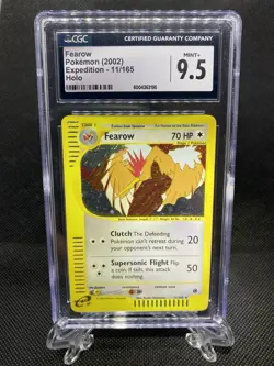 2002 Pokemon Expedition Fearow Holo Rare 11/165 CGC 9.5 Mint+ - Image 1
