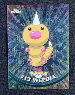 2000 Topps Chrome Pokemon Weedle #13 - NM - Image 1