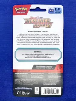Pokemon TCG Scarlet & Violet Destined Rivals Checklane Blister EEVEE QUANTITY🔥 - Image 2