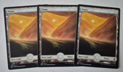 Magic The Gathering - MTG - Plains - Battle for Zendikar - Full Art x 3 - NM - Image 1