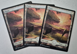 Magic The Gathering - MTG - Plains - Battle for Zendikar - Full Art x 3 - NM - Image 1