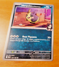 POKEMON RIVALITES DESTINEES CARD CARTE MORPEKO 137/182 DRI FR MINT 2025 - Image 1